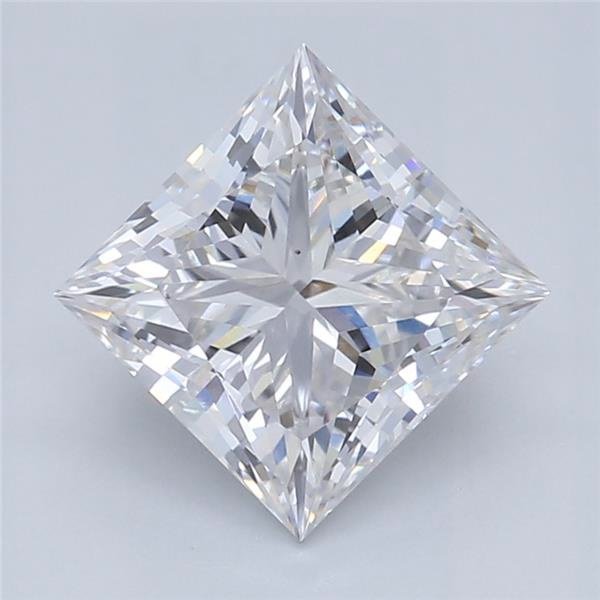 0.92ct F VS2 Rare Carat Ideal Cut Princess Lab Grown Diamond