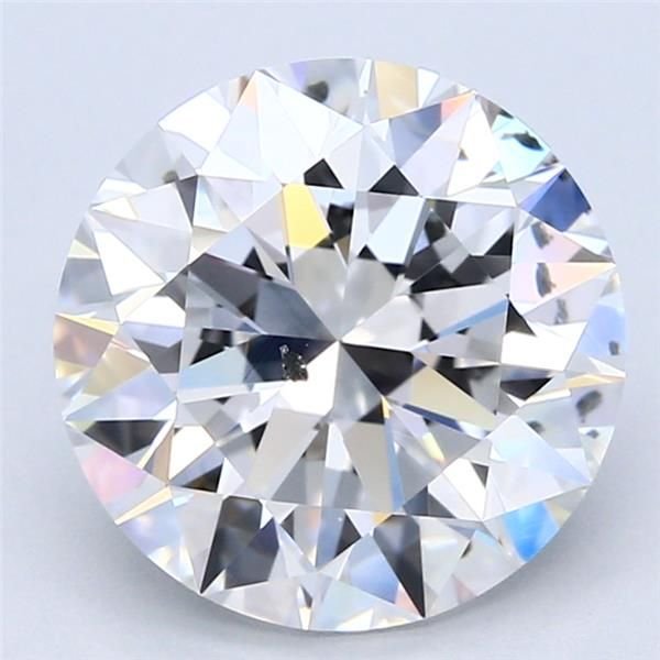 4.01ct D SI1 Rare Carat Ideal Cut Round Diamond