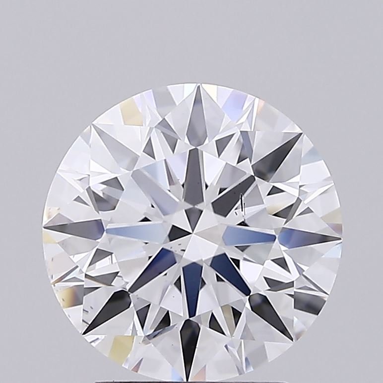 3.09ct D VS2 Rare Carat Ideal Cut Round Lab Grown Diamond