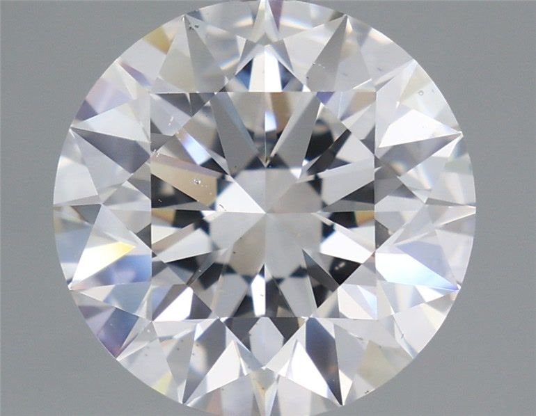 4.06ct D SI1 Rare Carat Ideal Cut Round Diamond