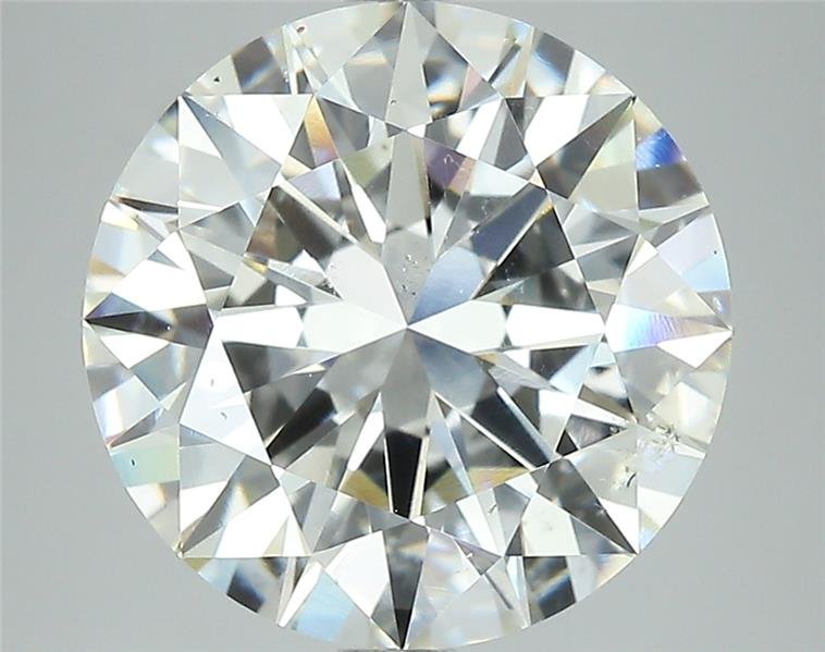 5.01ct I SI2 Rare Carat Ideal Cut Round Diamond