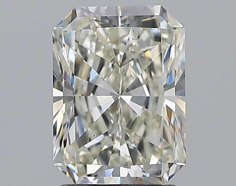 2.01ct K SI1 Rare Carat Ideal Cut Radiant Diamond
