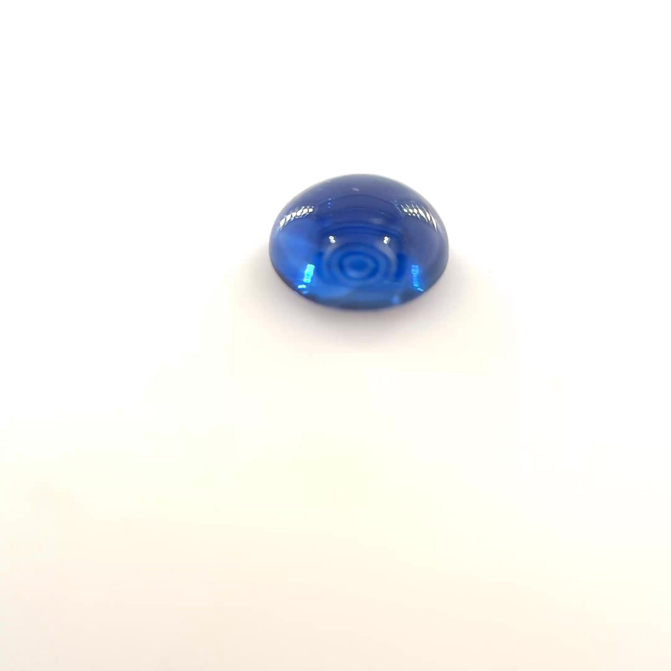 0.97 Carat Blue Round Sapphire