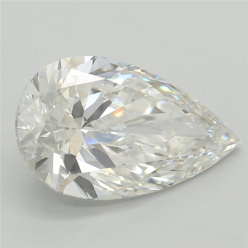 3.51ct F VS1 Rare Carat Ideal Cut Pear Lab Grown Diamond