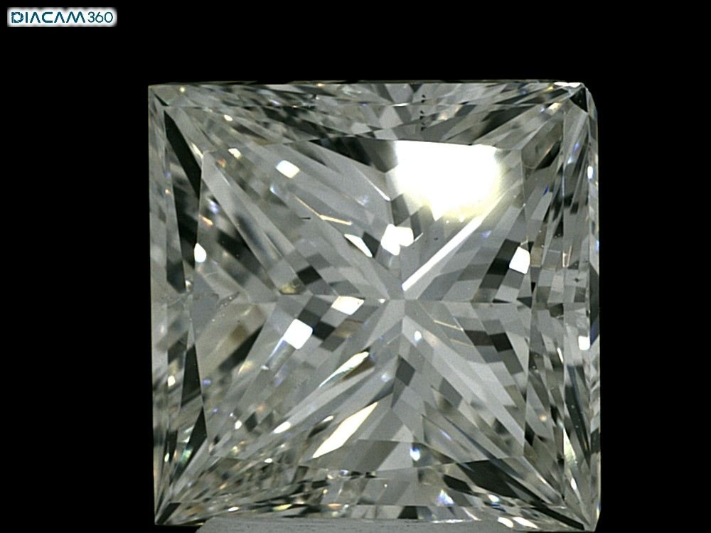 4.01ct J SI1 Very Good Cut Princess Diamond