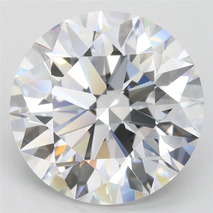 6.13ct D FL Rare Carat Ideal Cut Round Lab Grown Diamond