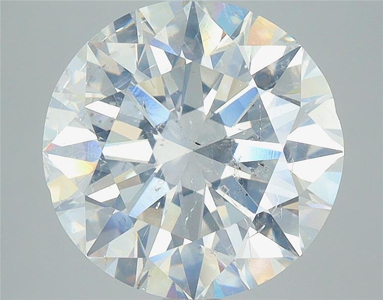 4.00ct I SI2 Rare Carat Ideal Cut Round Diamond