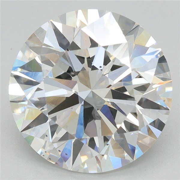 3.45ct F VS2 Rare Carat Ideal Cut Round Lab Grown Diamond