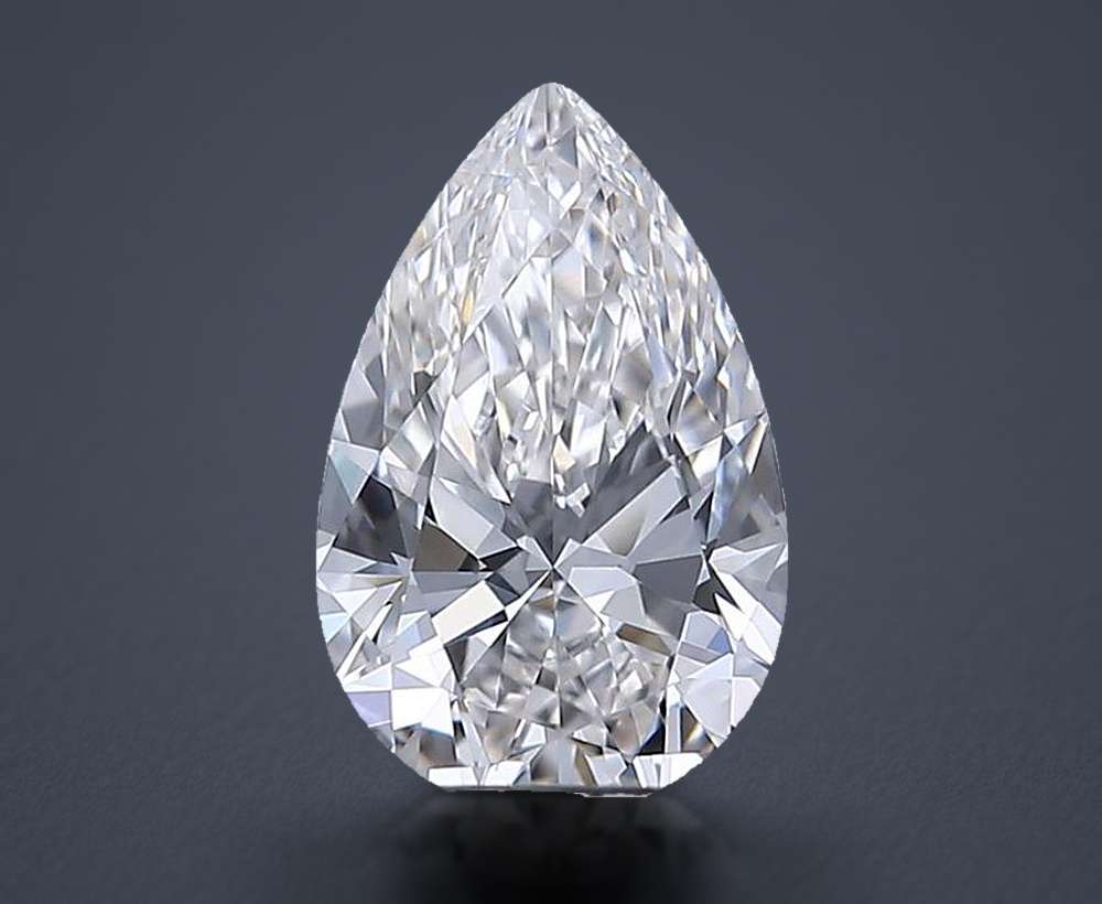 0.53 Carat Pear Lab Diamond