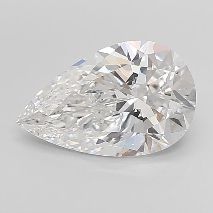 4.08ct E VS2 Rare Carat Ideal Cut Pear Lab Grown Diamond
