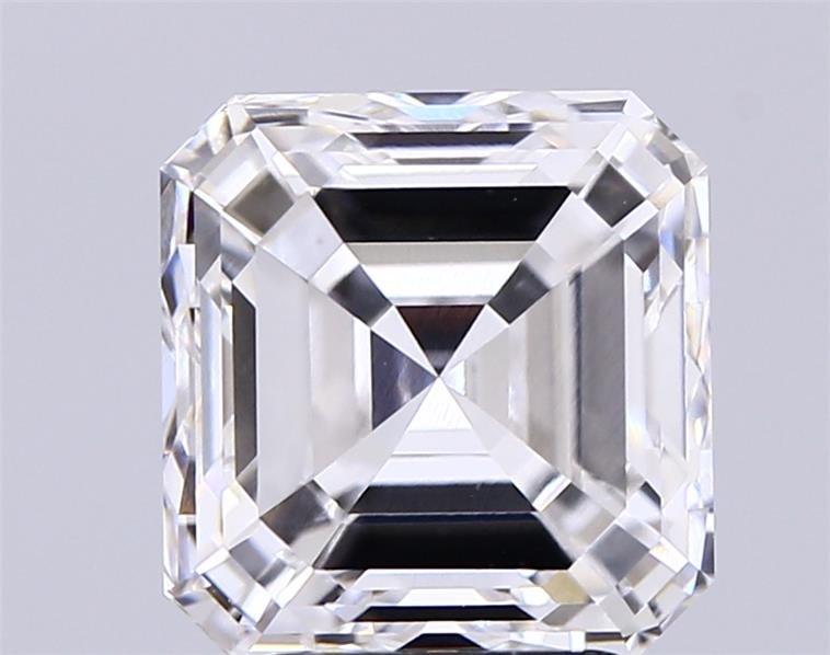 3.90ct F VVS2 Very Good Cut Asscher Lab Grown Diamond