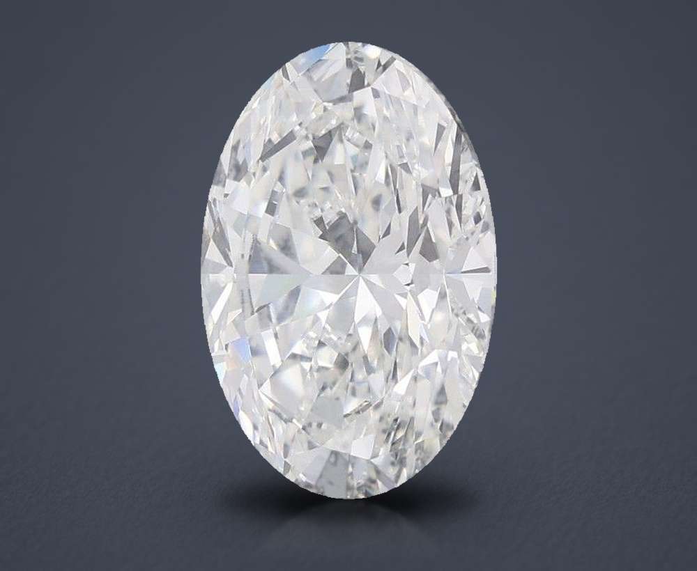 6.84 Carat Oval Lab Diamond