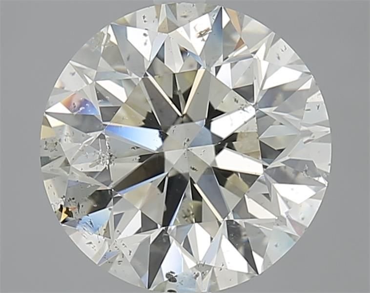 3.70ct J SI2 Excellent Cut Round Diamond