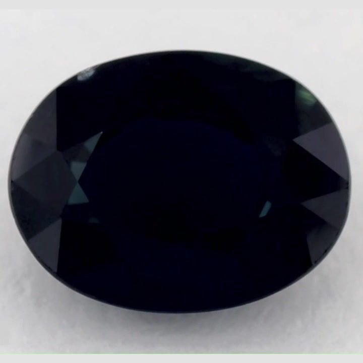 1.64 Carat Green Oval Sapphire