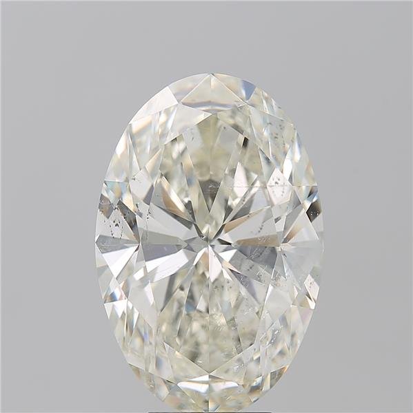 7.02ct K SI2 Rare Carat Ideal Cut Oval Diamond