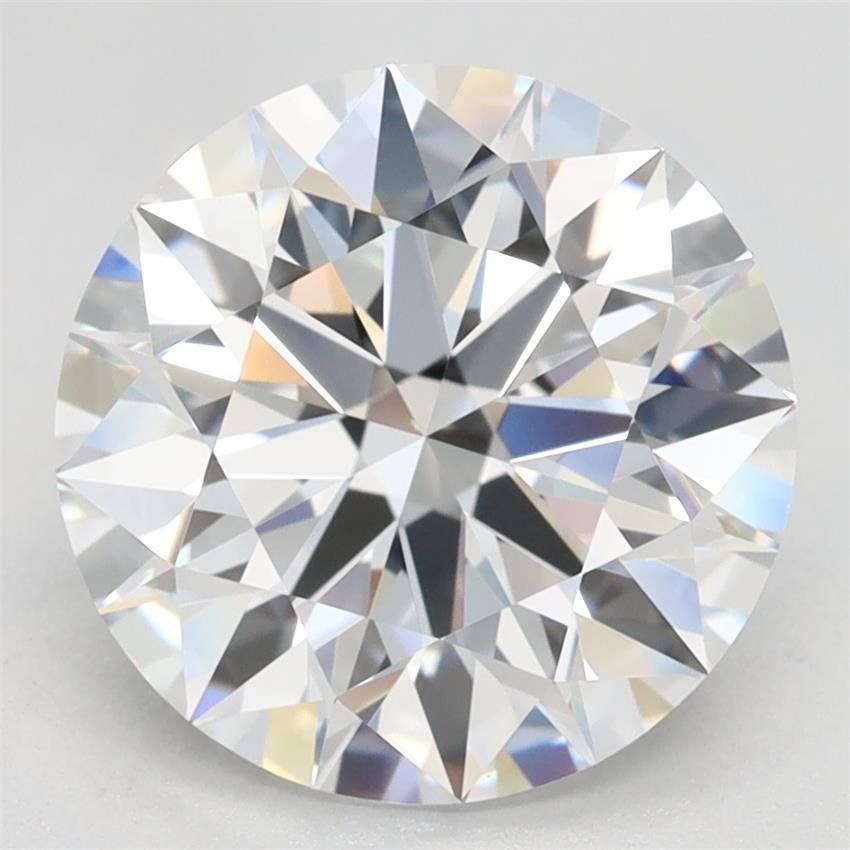 3.44ct D VVS1 Rare Carat Ideal Cut Round Lab Grown Diamond