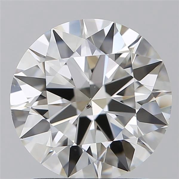 2.01ct H SI1 Rare Carat Ideal Cut Round Diamond