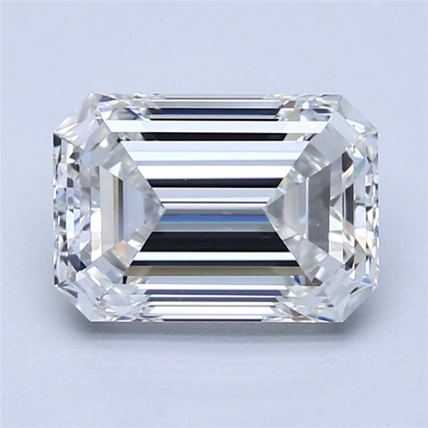 1.96ct H VS2 Rare Carat Ideal Cut Emerald Diamond
