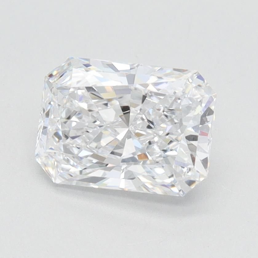 1.37ct D VVS2 Rare Carat Ideal Cut Radiant Lab Grown Diamond