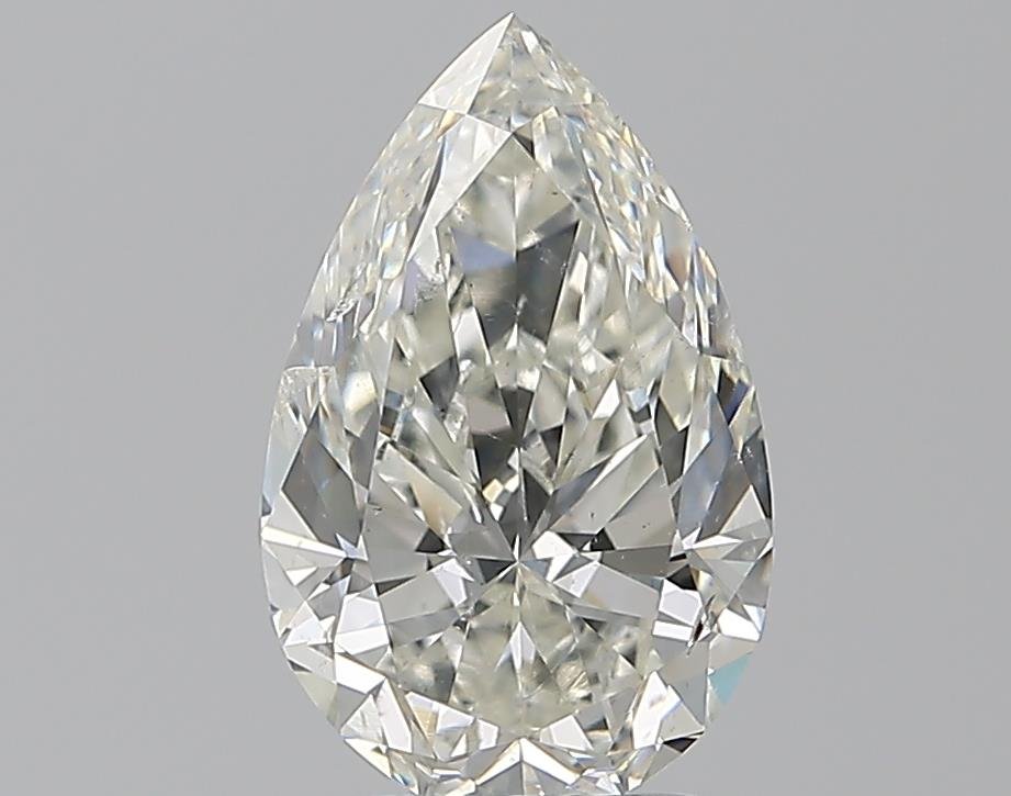 3.01ct J SI2 Rare Carat Ideal Cut Pear Diamond