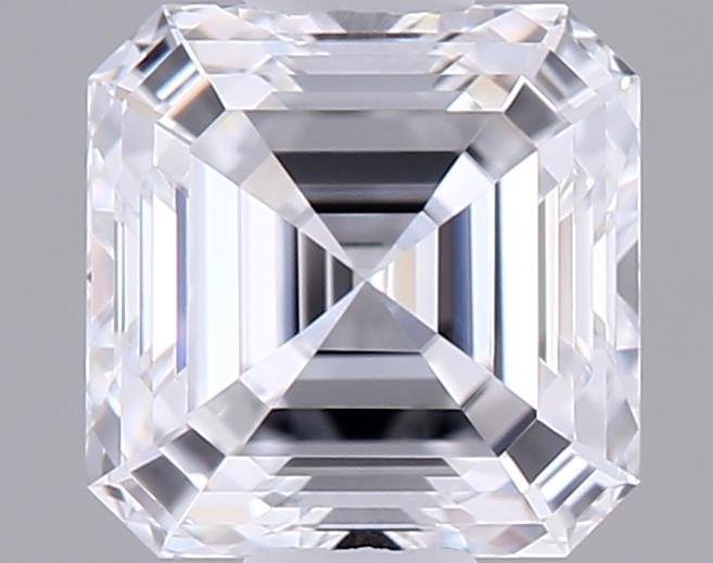 0.51ct D VVS2 Rare Carat Ideal Cut Asscher Lab Grown Diamond