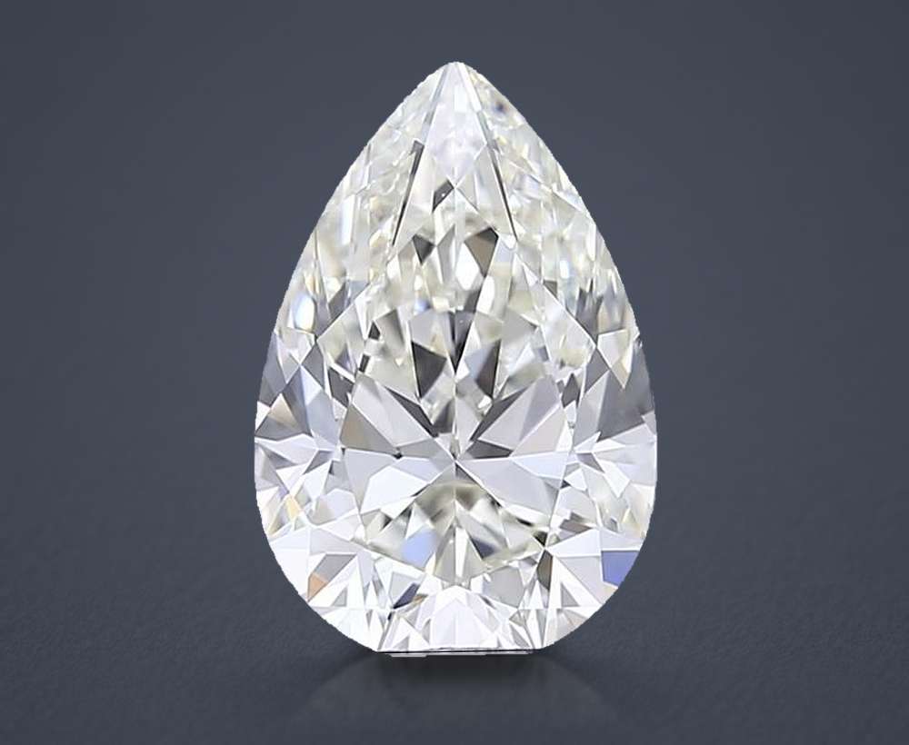 3.04 Carat Pear Natural Diamond