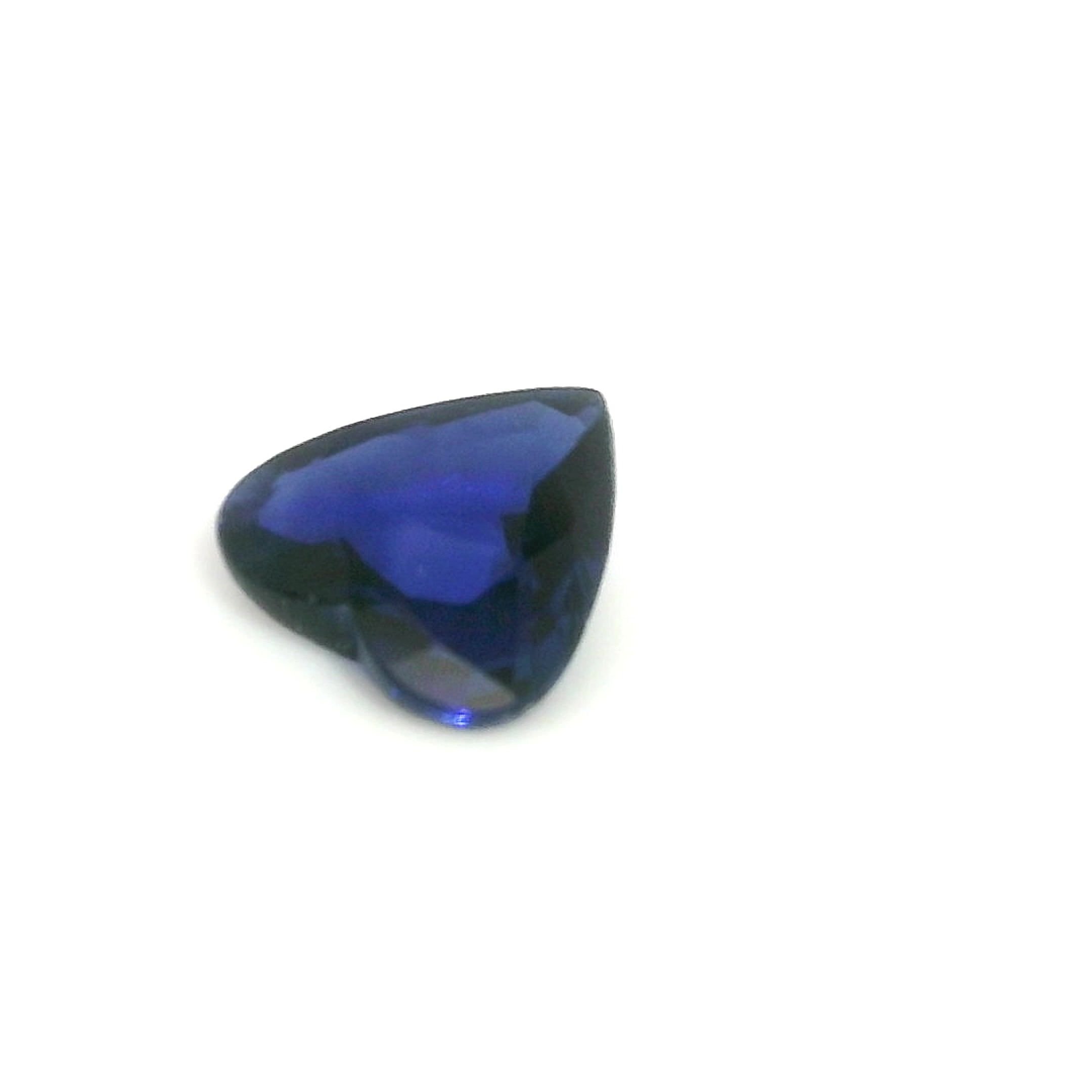 0.39 Carat Blue Heart Sapphire
