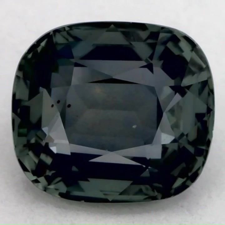 1.90 Carat Green Cushion Sapphire