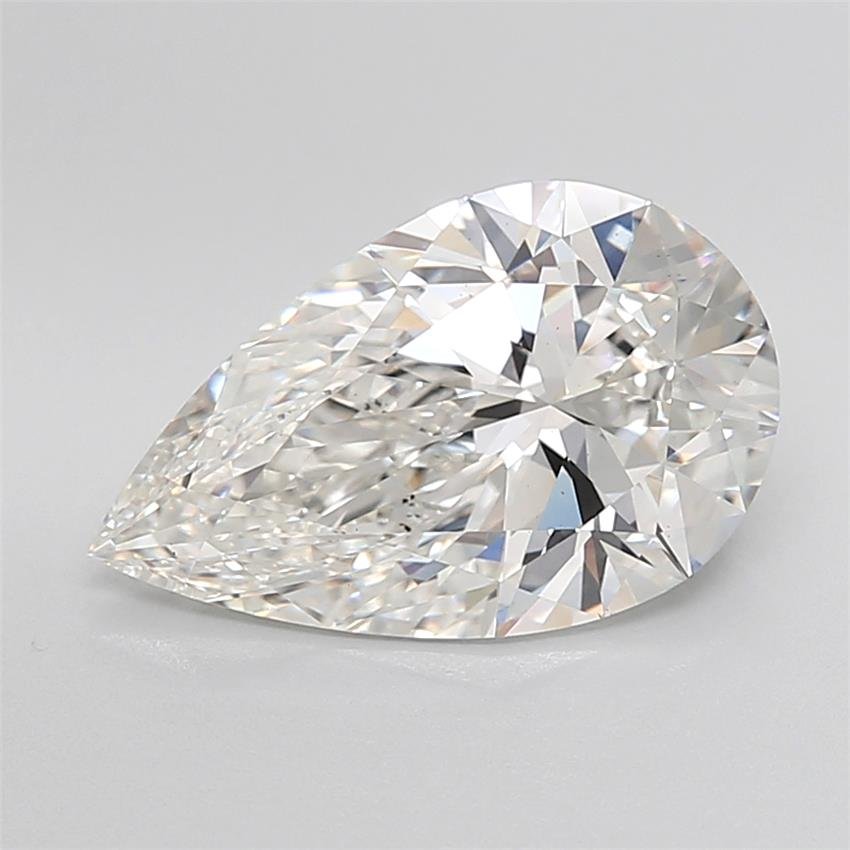 5.09ct F VS1 Rare Carat Ideal Cut Pear Lab Grown Diamond