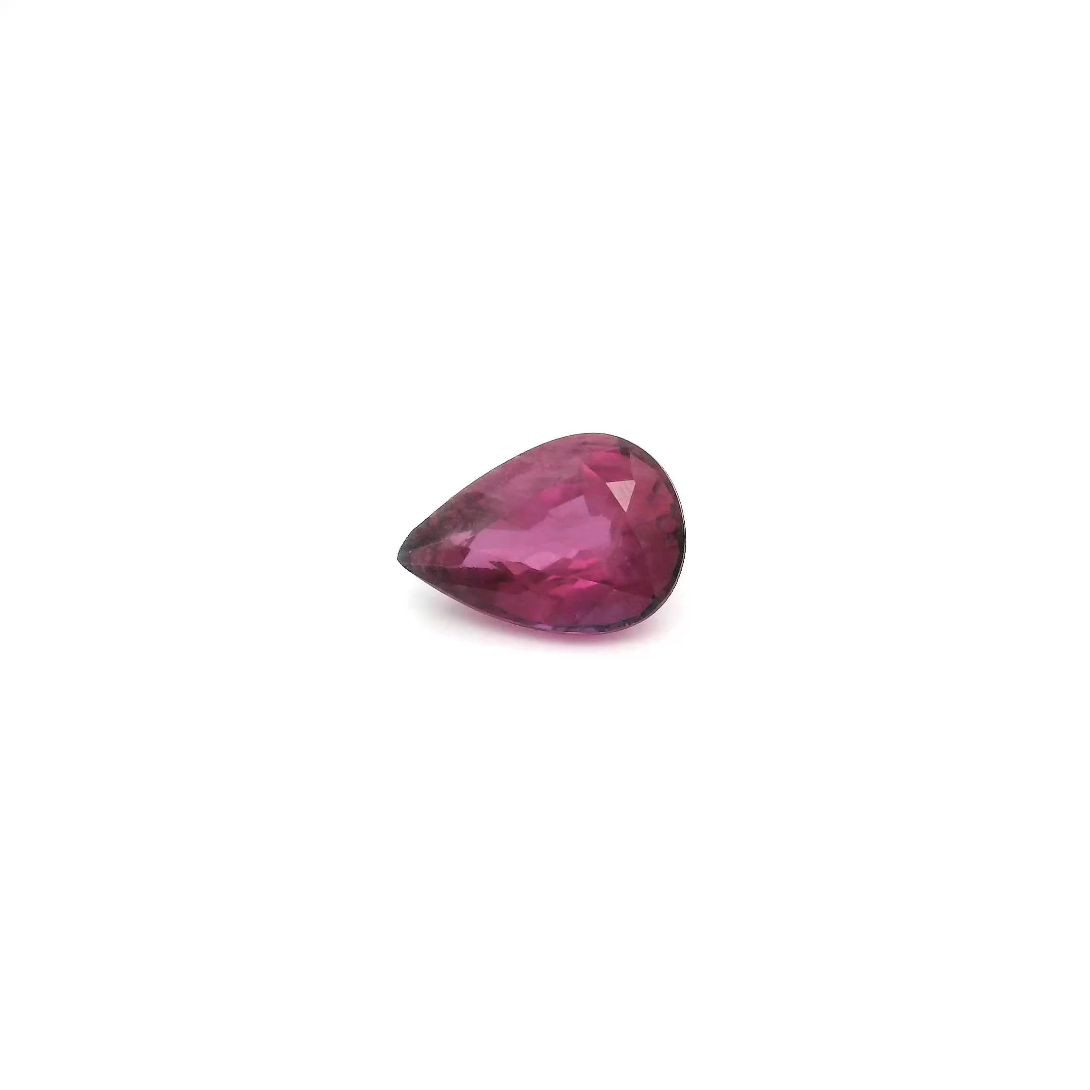 0.80 Carat Pink Pear Sapphire