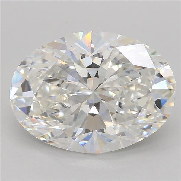 2.58ct F VS2 Rare Carat Ideal Cut Oval Lab Grown Diamond