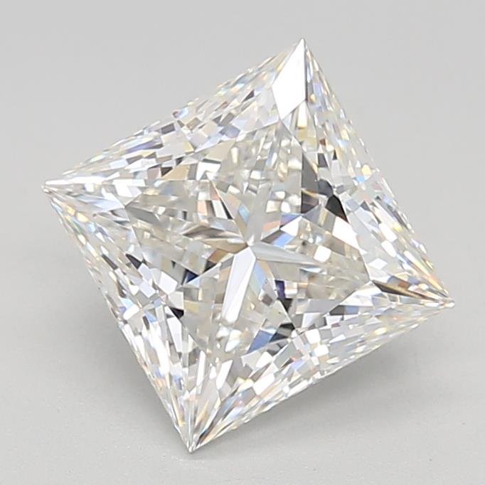 3.02ct F VS1 Rare Carat Ideal Cut Princess Lab Grown Diamond