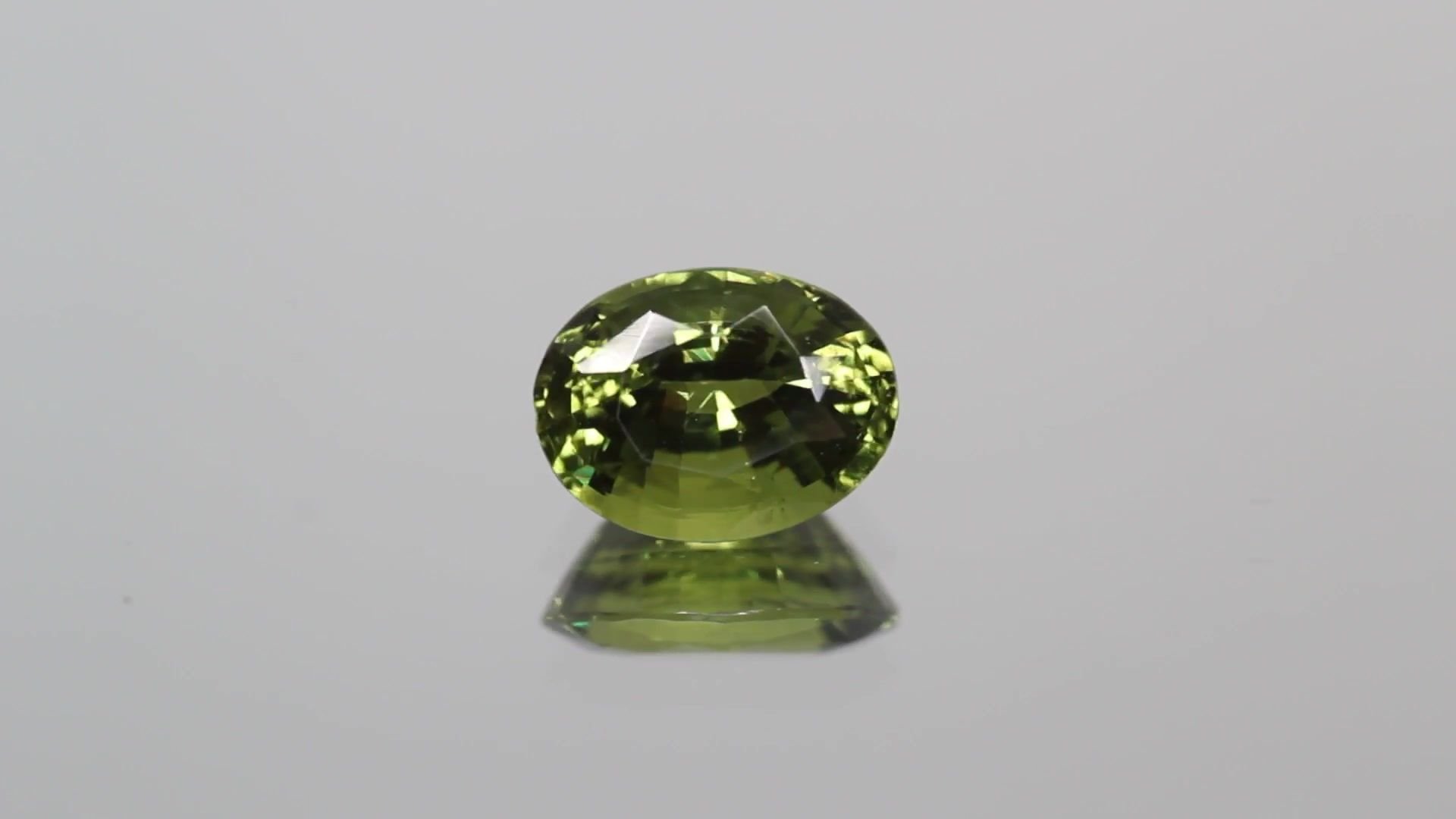 1.96 Carat Green Oval Sapphire