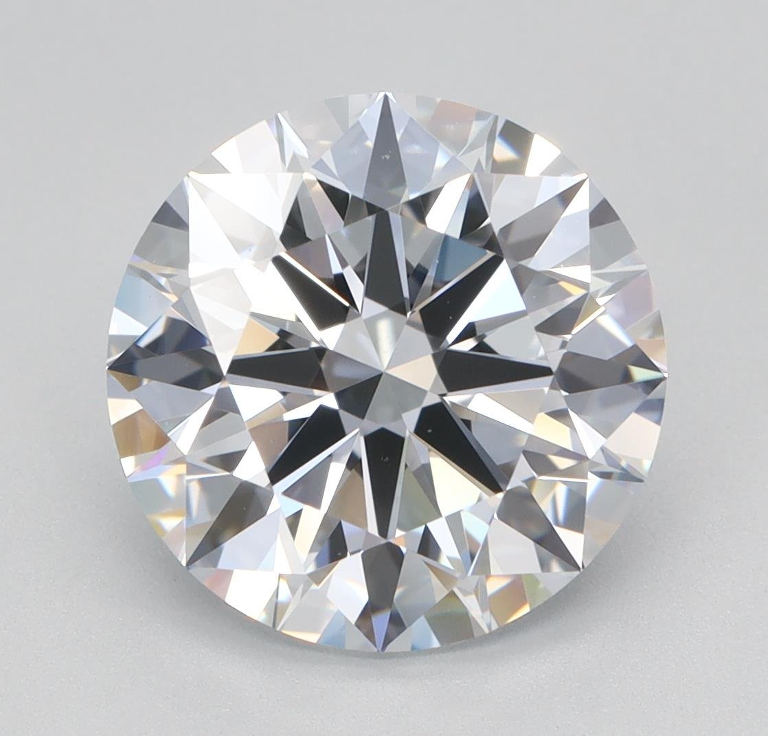 3.19ct F VVS2 Rare Carat Ideal Cut Round Lab Grown Diamond