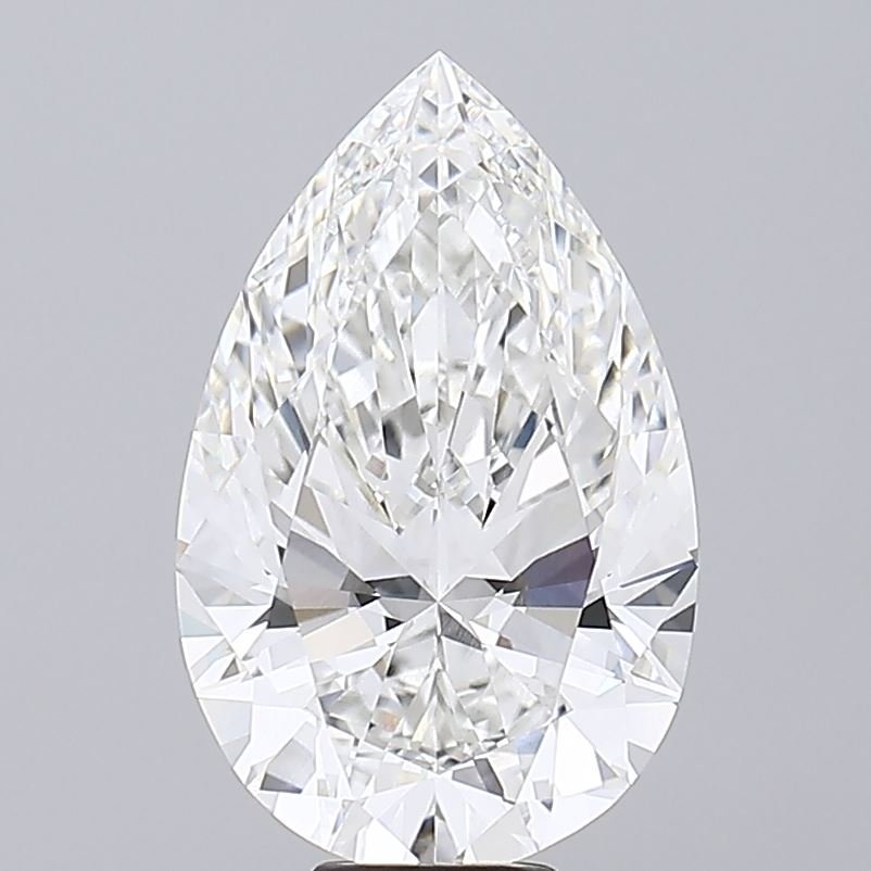 11.06ct F VVS2 Rare Carat Ideal Cut Pear Lab Grown Diamond