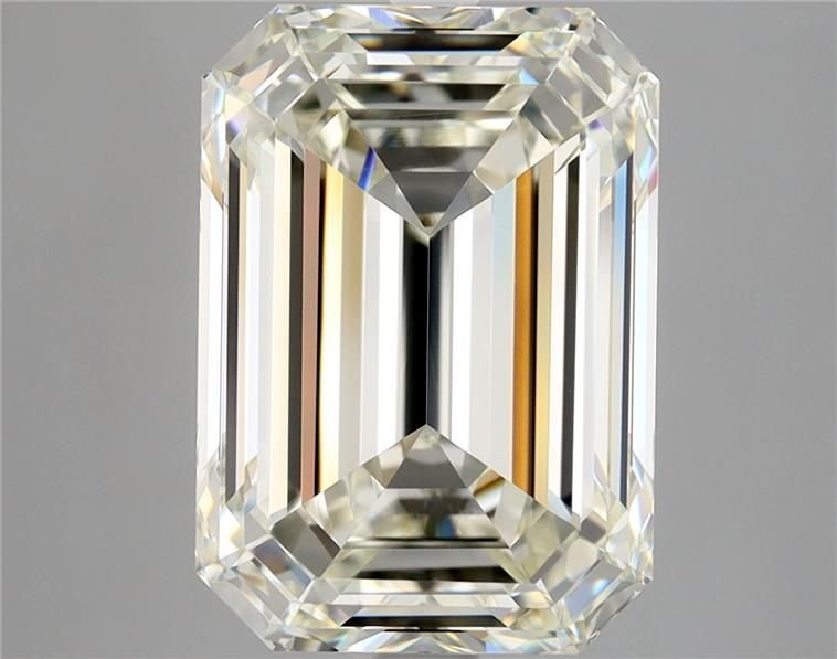6.02ct K VVS2 Rare Carat Ideal Cut Emerald Diamond