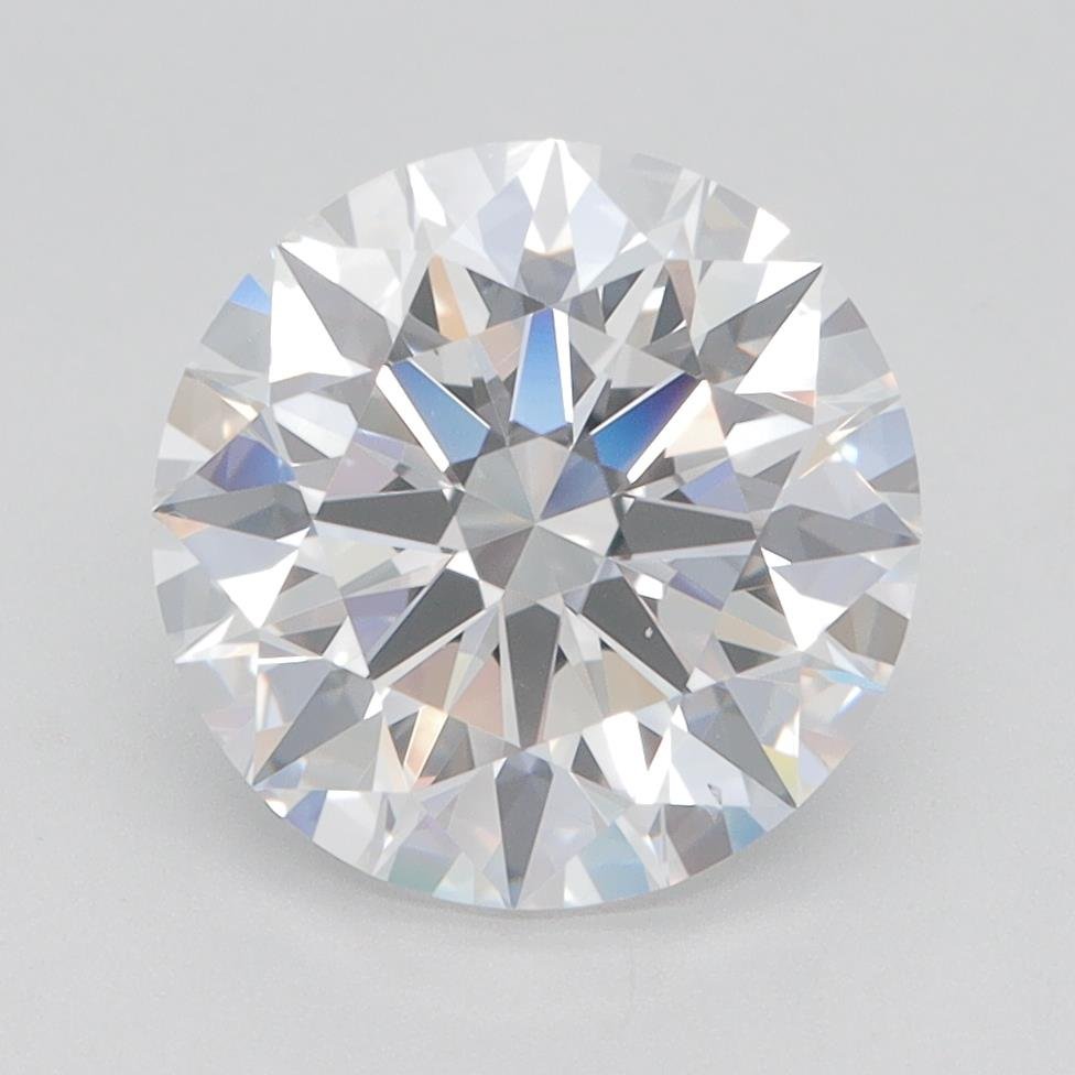 3.01ct D VS1 Rare Carat Ideal Cut Round Lab Grown Diamond