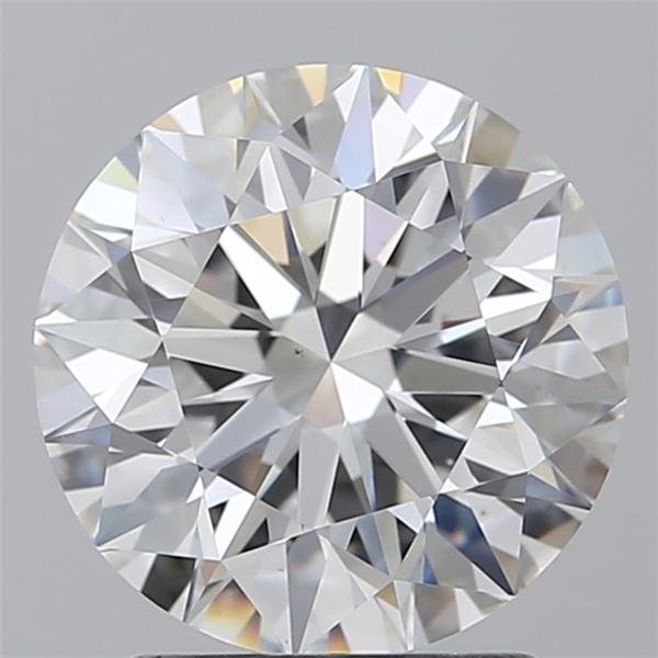 2.06ct E VS2 Rare Carat Ideal Cut Round Diamond