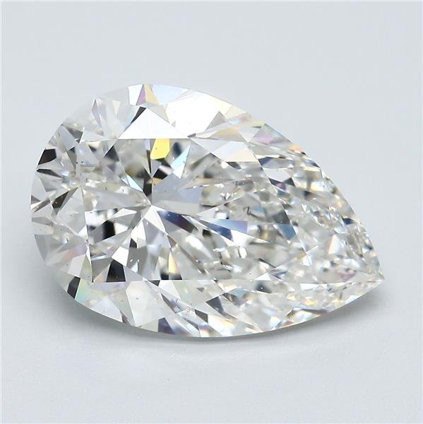 6.03ct H SI1 Very Good Cut Pear Diamond