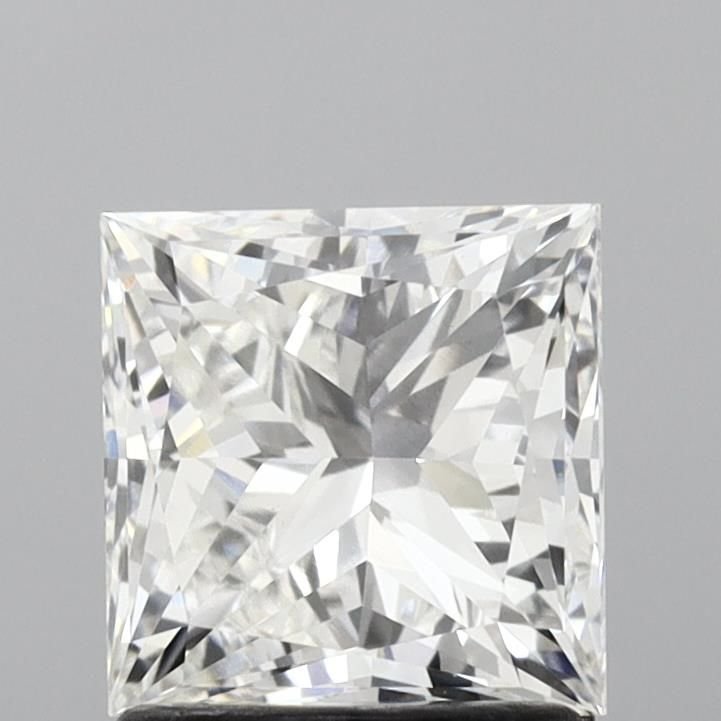 1.64ct F VVS2 Very Good Cut Princess Lab Grown Diamond