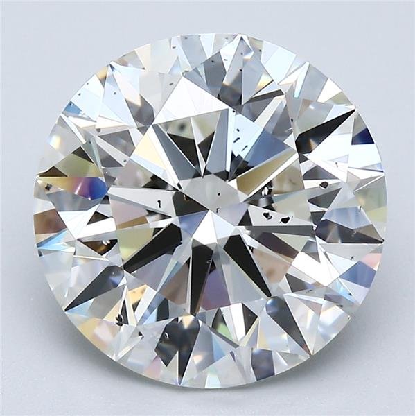 6.01ct H SI2 Rare Carat Ideal Cut Round Diamond