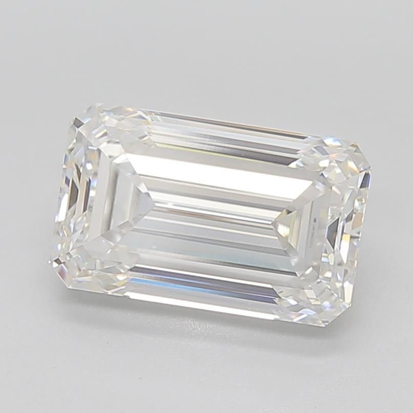 9.04ct F VVS2 Excellent Cut Emerald Lab Grown Diamond