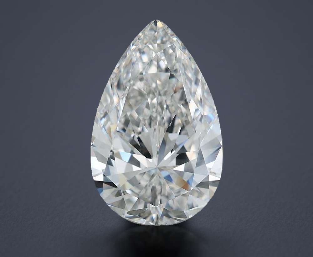 8.01 Carat Pear Natural Diamond