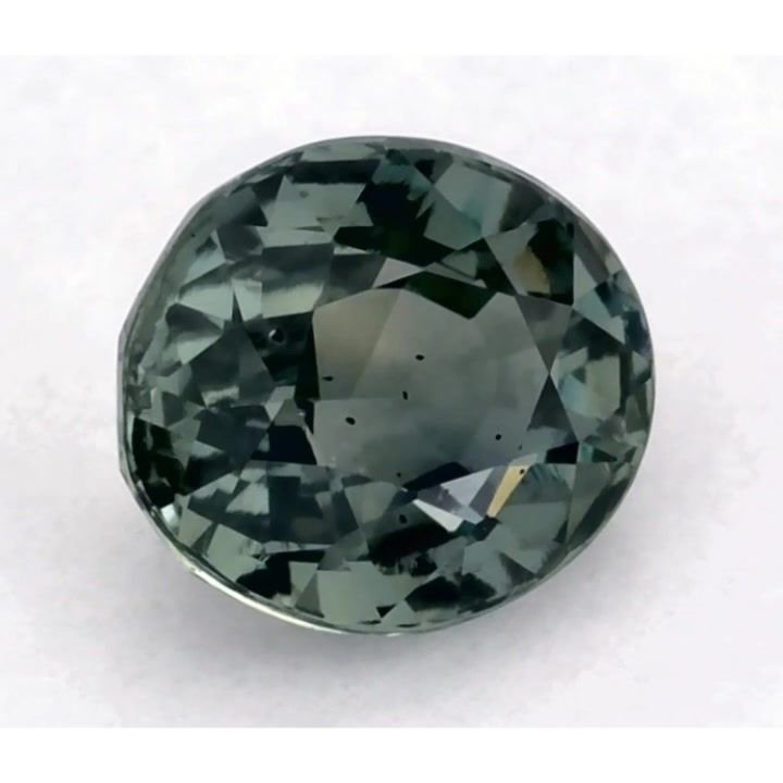 1.04 Carat Green Oval Sapphire
