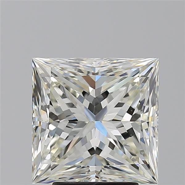 4.02ct K VS1 Rare Carat Ideal Cut Princess Diamond