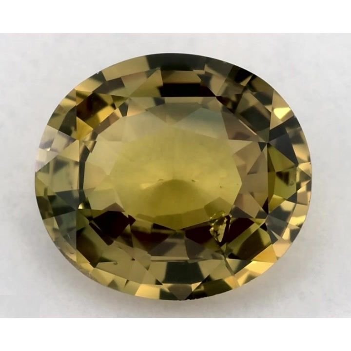 2.37 Carat Green Oval Sapphire