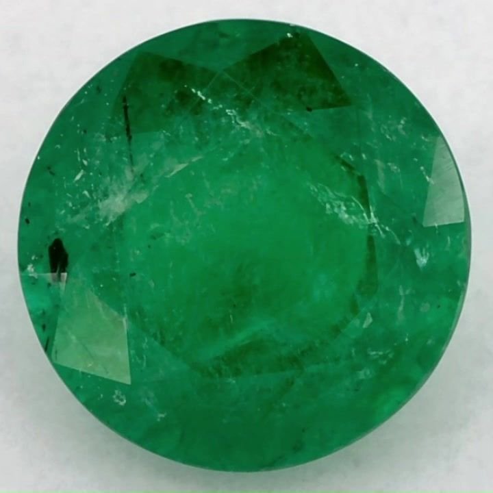 1.93 Carat Green Round Emerald