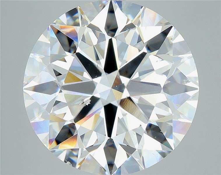 7.07ct G SI1 Rare Carat Ideal Cut Round Diamond