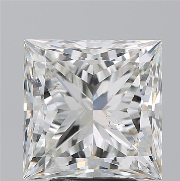 4.02ct J SI2 Rare Carat Ideal Cut Princess Diamond