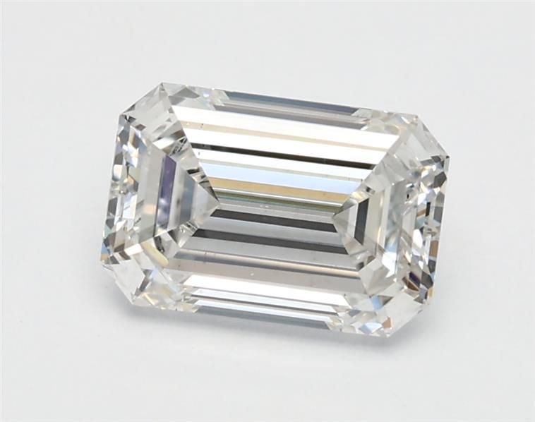 1.09ct F VS2 Rare Carat Ideal Cut Emerald Lab Grown Diamond